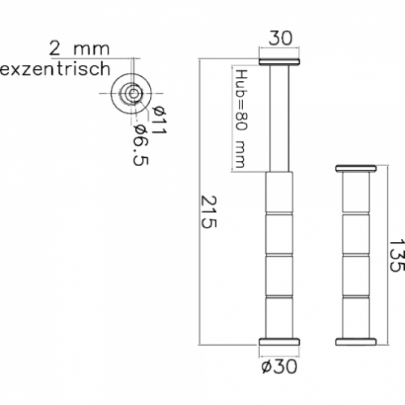 Garderobenhaken Teleskop